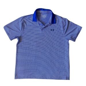 Under Armour Performance Polo Navy and White Polo Shirt Size XL